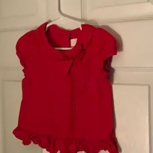 Red cotton blouse